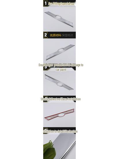 14 RAV4 Rear Trim Tailgate Bright Strip: Anti-Scratch & Collision Patch