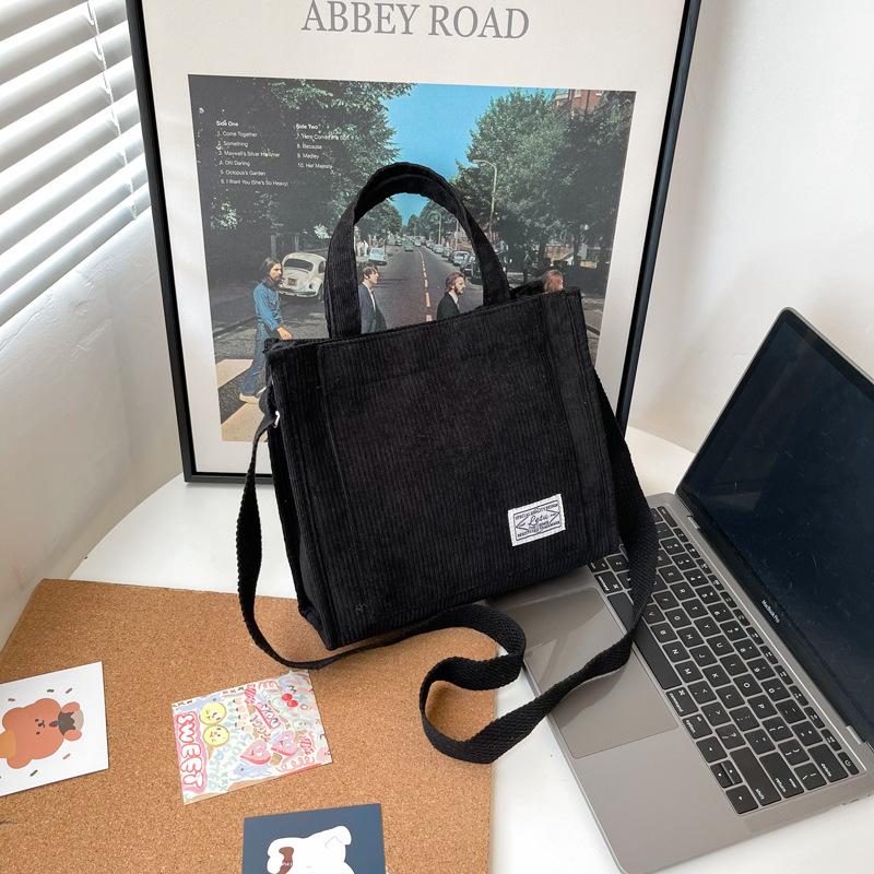 

Women s bag corduroy new small square bag fashion shoulder messenger bag handbag чёрный