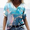 Harajuku Women's Vintage 3D Colors Print Oversized Loose T Shirt Fashion Summer Short Sleeve Tshirt Female Clothes New