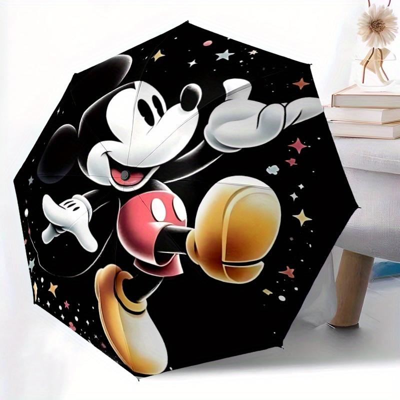 1pc Mickey Mouse Automatic Open/close, All-Season Portable Folding Umbrella, Perfect Gift for Friends , Sturdy Ribs y250808032