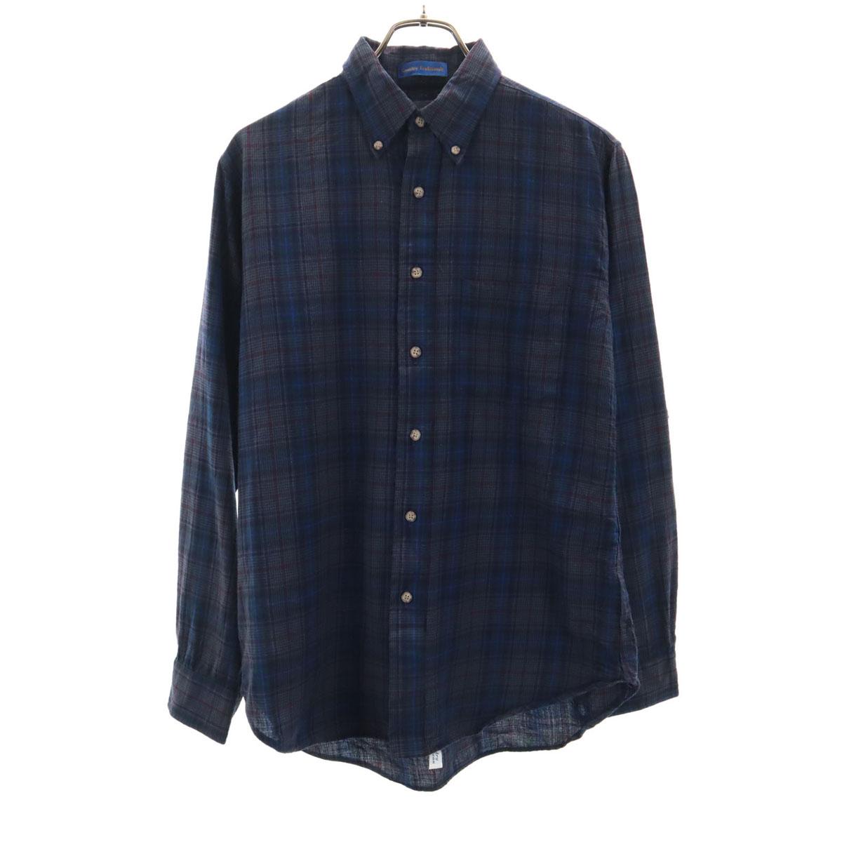 

PENDLETON 70-е Винтаж Сделано в США Клетчатый узор Рубашка с длинным рукавом на пуговицах Мужская Б/У