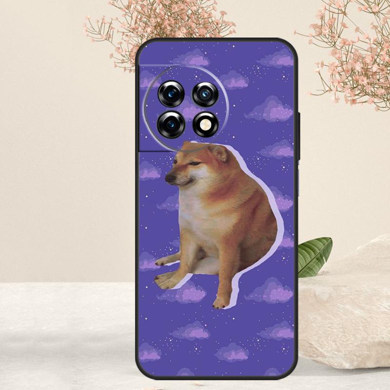 Funny Cheems Doge Case For OnePlus 15 R 13 13T 13R 12 12R 11 10T 8T 9 10 Pro Nord 5 CE 4 2 3 Lite N20 N30 Cover