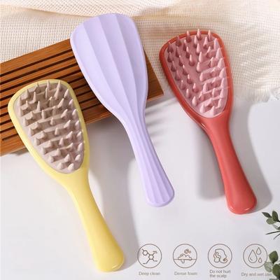 Long Handle Shampoo Brush Silicone Scalp Massage Comb Hair Washing Brush Head Massager Bath Brush Body Scrubber Hair Accessories