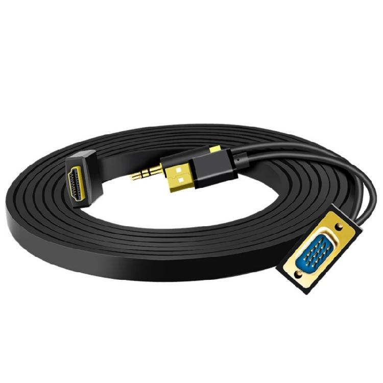 HDTV to VGA Cable HDTV Computer to VGA Monitors Cable Male to Male for Computer Desktop Laptop PC Monitors Projectors