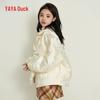 Yaya Women's 2025 Winter Shearling Collar Down Jacket – New Chinese Style, Short & Loose Fit