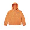 Unisex Oversized Hooded Windbreaker Jacket With Reflective Lettering Silicone Trim Streetwear Outerwear