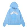 Sp5der Hoodie Unisex Oversized Cotton Pullover With Foil Letter Print Fall Casual Streetwear