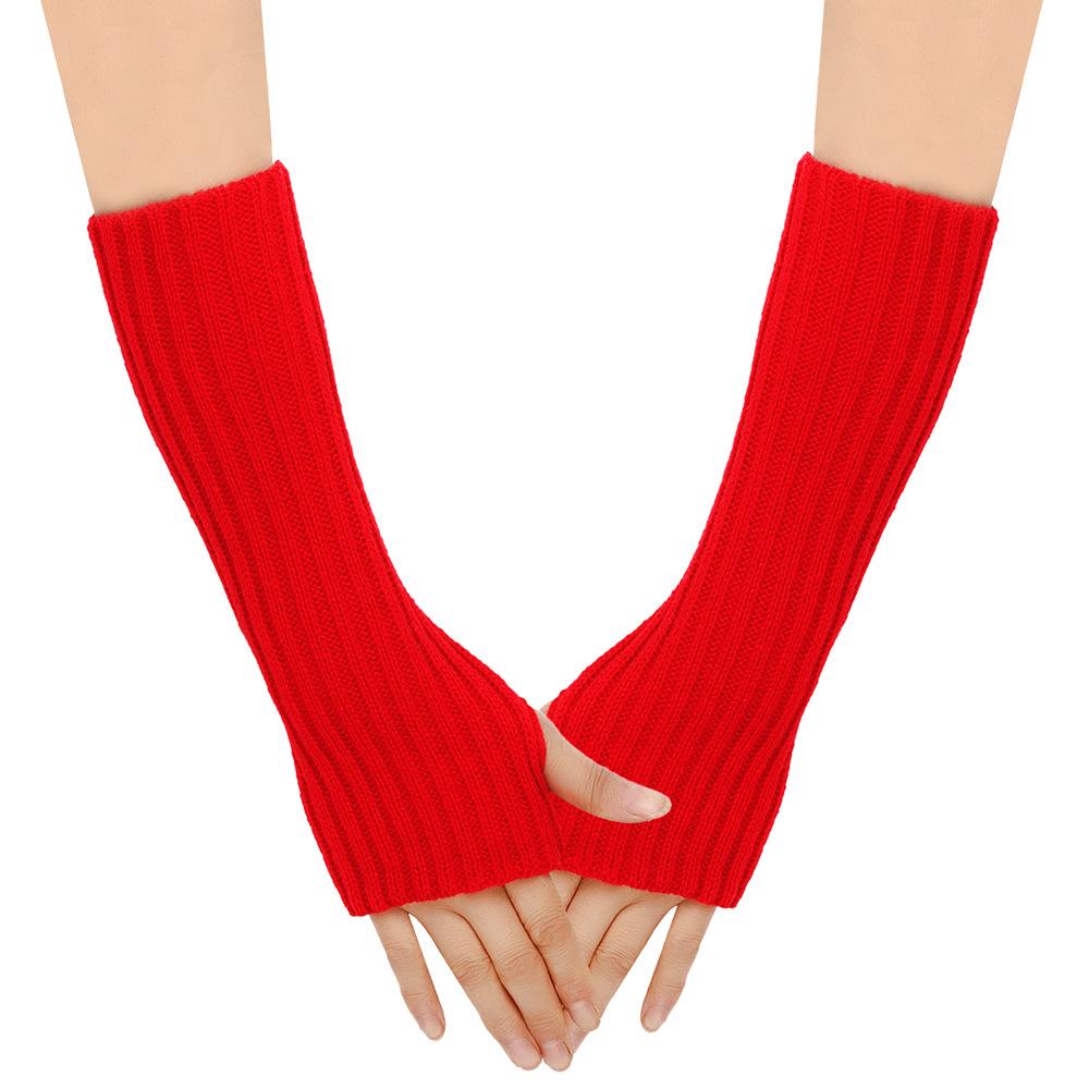 Arm Warmers Autumn Winter Cuffs Hand Sleeves Long Wool Gloves Men Women Knit Sleeves Warm Elastic Fashion Lady Sexy