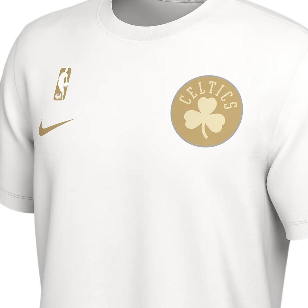 Nike Круглый вырез Прямой крой Пуловер с коротким рукавом Футболка Мужская Топы Белый II2632-100