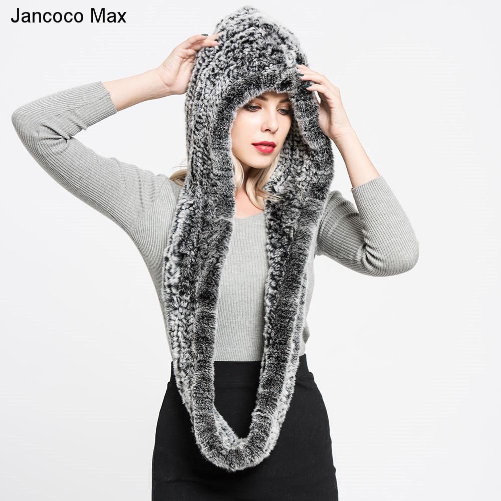 Buy Autumn Winter Women Real Rex Rabbit Fur Scarf Soft Warm Windproof ...