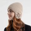 Unisex Männer Frauen Winter Warm Plüsch Gestrickt Benines Schnee Mode Skullies Mütze Neu Outdoor Kälteschutz Ohrenschutz Wollmützen