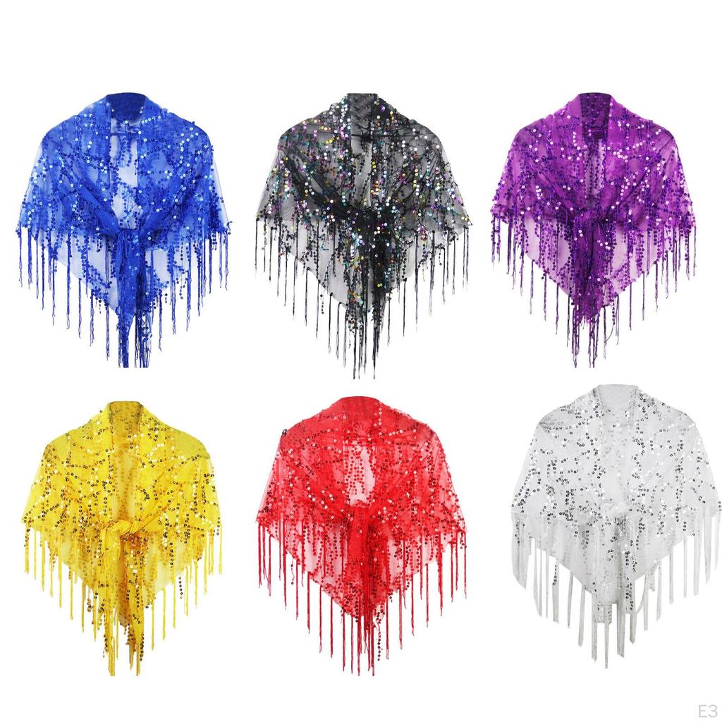 Elegant Sequin Embellished Shawl for Special Occasions