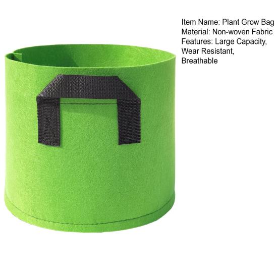 Gallon Plant Grow Bag with Handles Non-woven Fabric Farm Home Vegetable Planting Grow Bag Garden Supplies