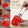 Stainless Steel Multi-Purpose Fruit Vegetable Corer Seed Remover Universal Kitchen Gadget for Apple Pear Tomato Bell Pepper