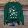 Halloween Sweatshirts For Women Cute Ghost Long Sleeve T Shirt Fashion Sweatshirt
