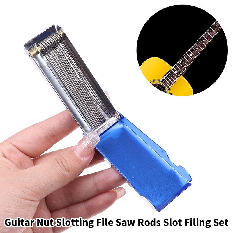 Guitar Nut Slotting File Saw Rod Slot Filing Set Guitar Repair Tool Accessories
