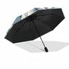 1pc Floral Pattern Automatic Open/Close Umbrella, Windproof, Folding Compact Umbrella with Lightweight Design for Women/Men031
