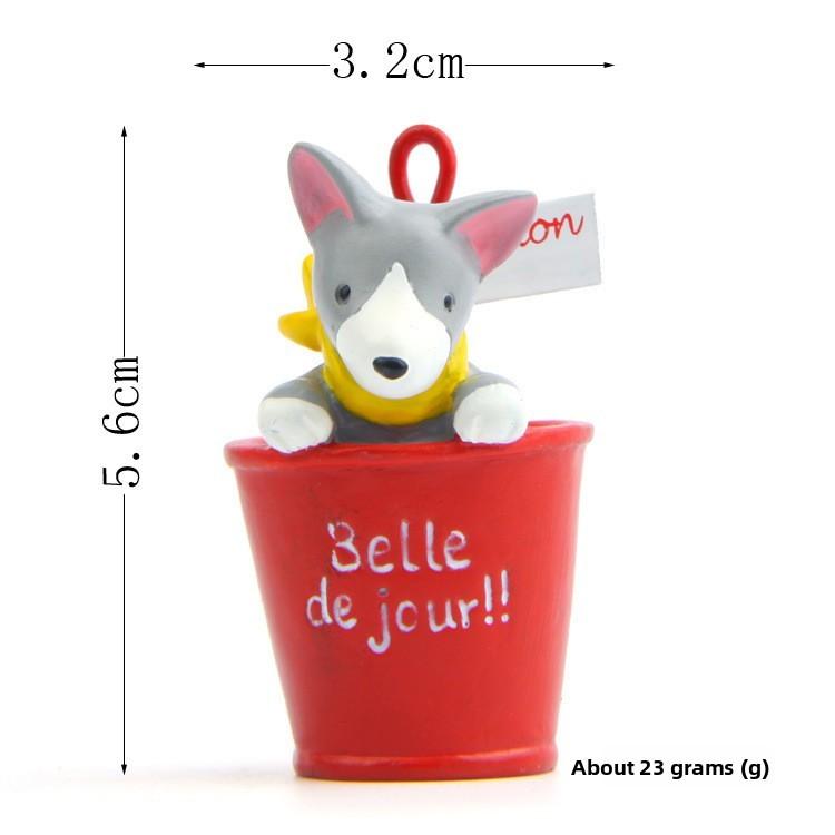 Letter Dog Resin Plant Pot Figurine Decor For Indoor Gardening And Giving Gift