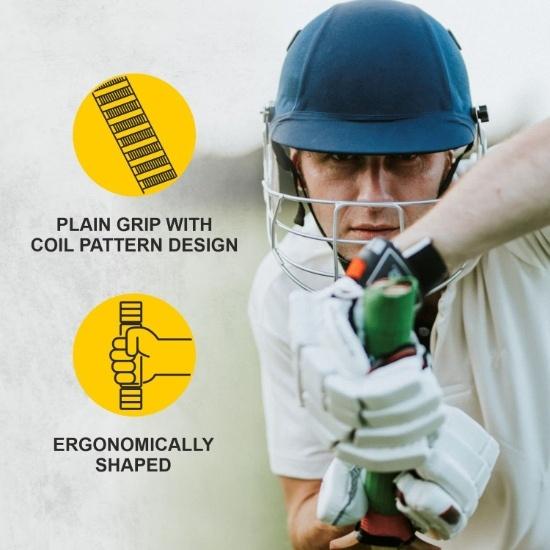 KNK Rubber Cricket Bat Grips Shock Extra Cushioning for Soft Feel Slip Textured Grip for Better Leather & Tennis Ball Play (Multicolor Pack Of 2)