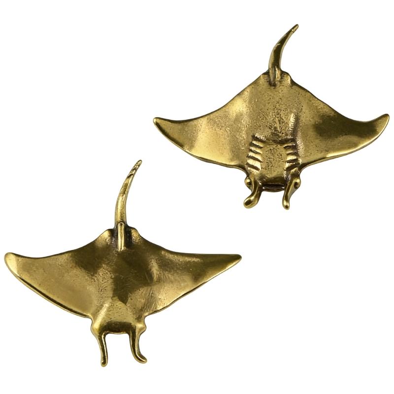 Metal Animal Statues Figurines Retro Fish Statue Figurines Sculptures Tabletop Centerpieces Home Decors Collectibles