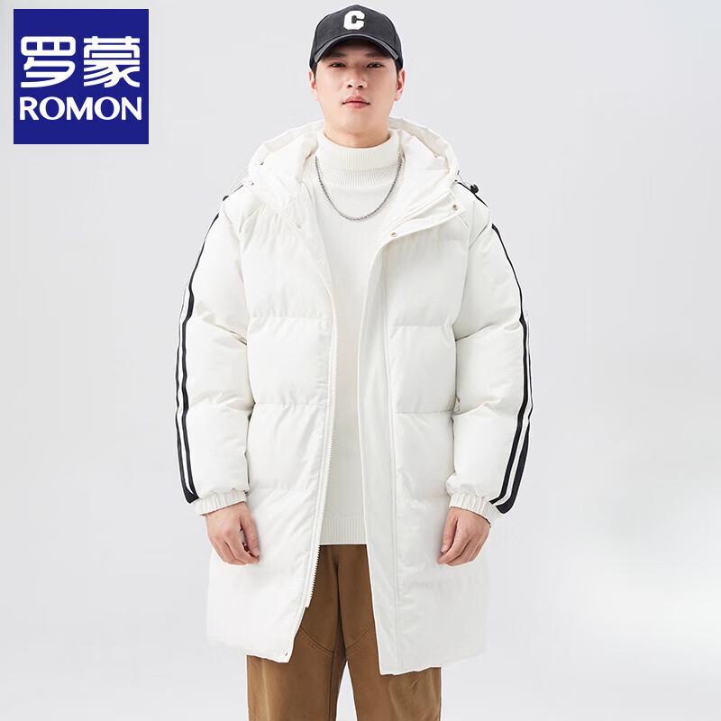 

Romons Men s Mid-length Hooded Padded Winter Coat 2XL