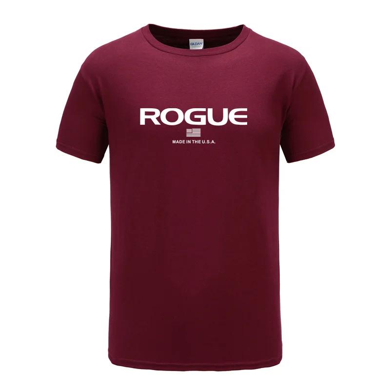 Rogue Fitness Custom Print T-Shirt for Casual Crew Neck Short-Sleeve Fashion Summer T-Shirts Tops Regular and Oversize Te