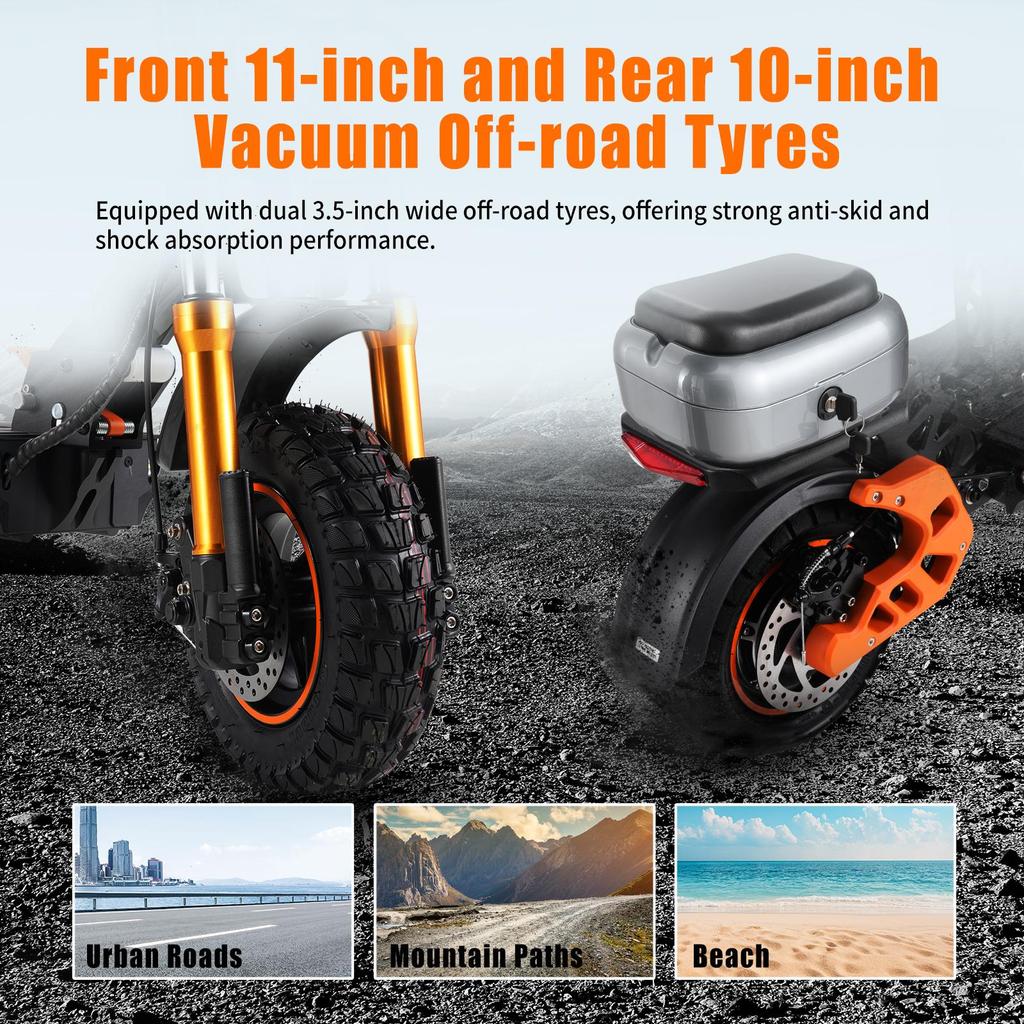 Twofish V5 Max Elektromos Roller 1000W Motor 48V18Ah Akkumulátor 45km/h Max Sebesség 45km Max Hatótáv