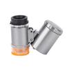 Pocket Microscope 60X Magnification 2 LED Lights 1 UV Light Wide Application Durable ABS Acrylic Portable Microscope