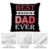 Best Dad Ever fathers day Cushion Cover Soft Plush Fabric DoubleSided Printed Cushion Covers for All Seasons Modern Home Decor