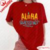 Aloha Summer Pineapple Tropical T-Shirt  Cute Pineapple Print Tops Pineapple Lover T Shirt Summer Fruit Pattern Clothes