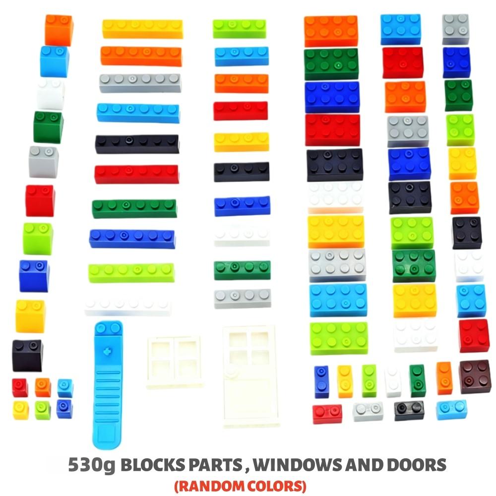 530G Bulk Building Blocks Toys Diy Toy Blocks Compatible Classic Bricks Windows Doors Parts Toys For Children Birthday Gifts