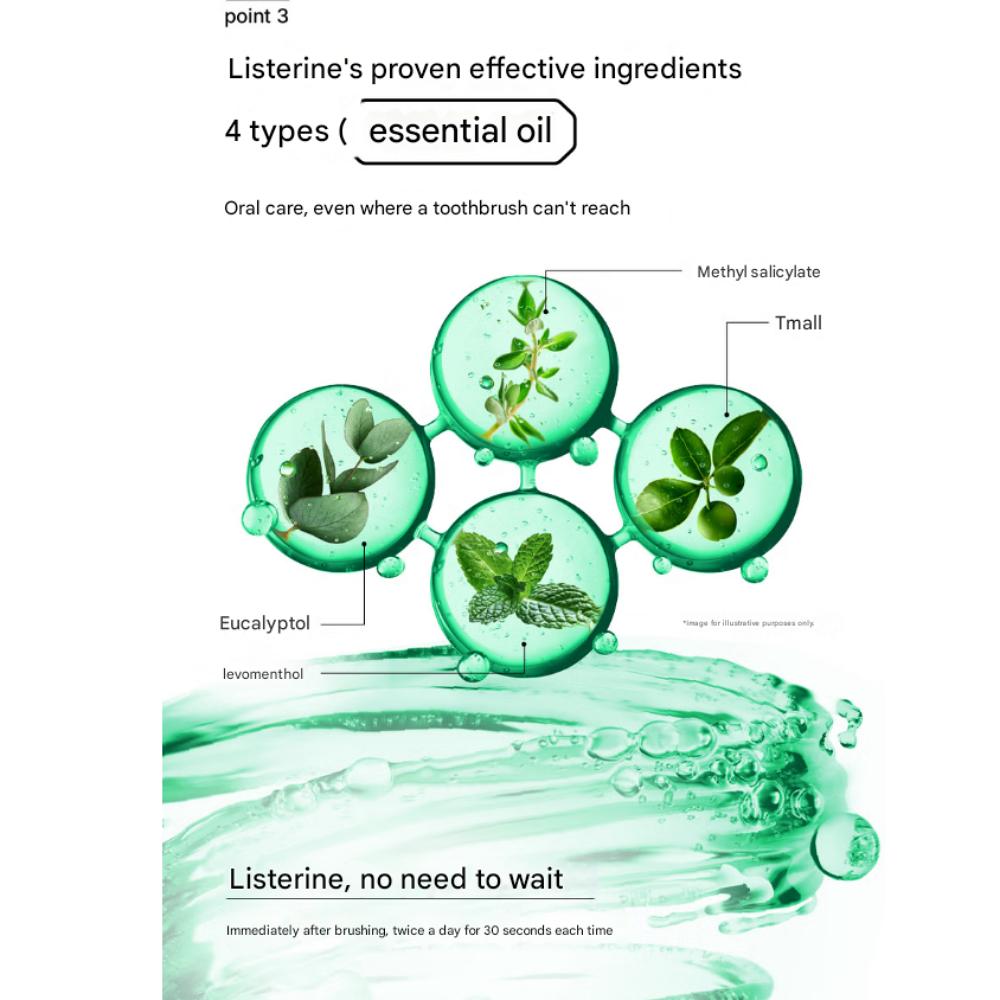 Listerine Fresh Burst Smak Mięty Zielonej 250ml