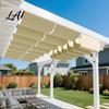 Patio Canopy Retractable Sun Shade Sail with Eyelets And Rope Adjustable Waterproof