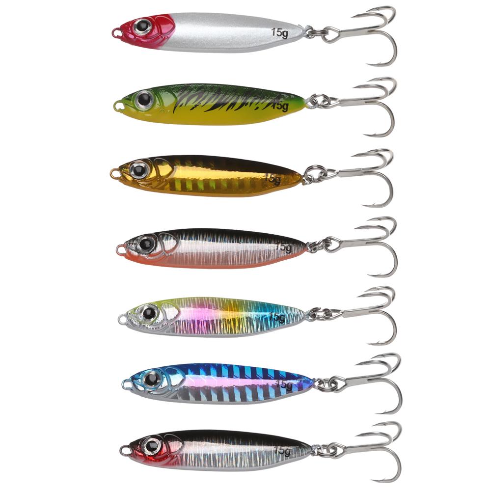 

Тонущие 10 г, 15 г, 20 г, 30 г, цветные приманки для окуня, джиг-приманки, металлические рыболовные приманки, спиннинговые приманки для литья свинца