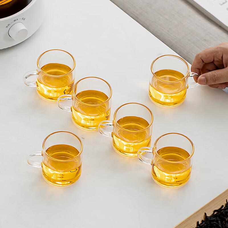 Chang Shengyuan High Borosilicate Glass Tea Cup Set, 6-Piece