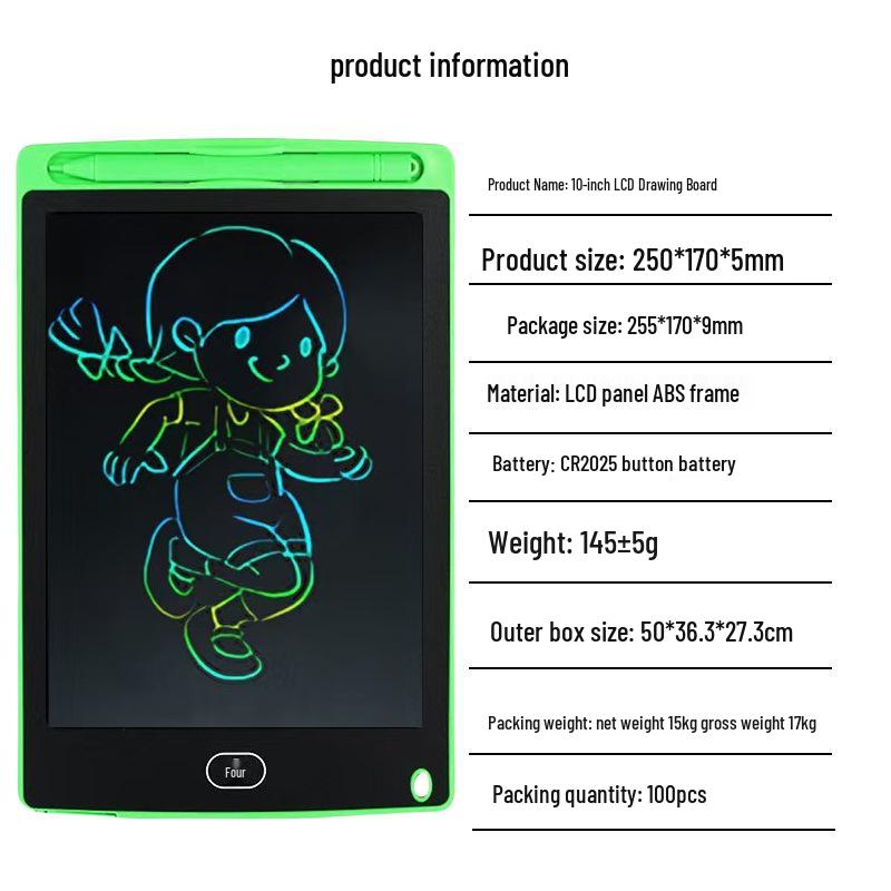 Children's LCD Writing & Drawing Board: 8.5-16 inch, Landscape & Portrait, Magnetic Doodle Pad