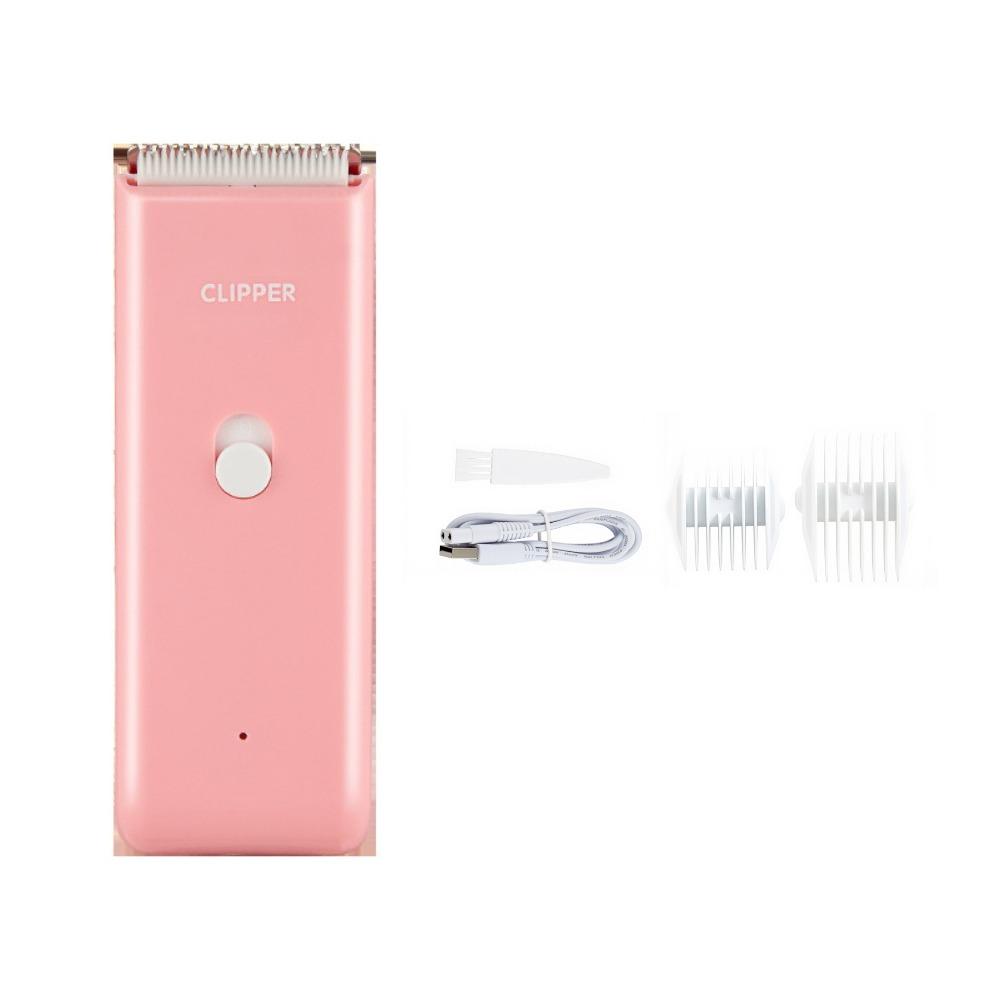 

Low Noise Dog Hair Clipper Waterproof Pet Electric Clipper Portable Cat Grooming Clipper Home Use розовый