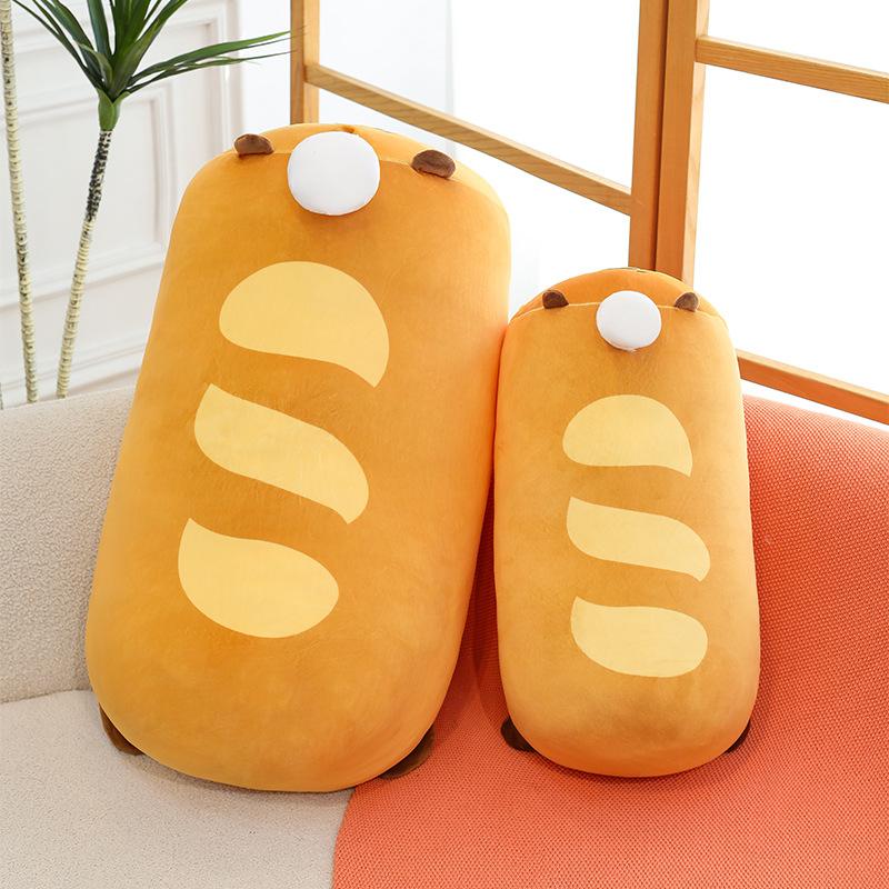 Kapibara Baking Series Baguette Croissant Long Pillow Plush Toy Sleeping Ragdoll