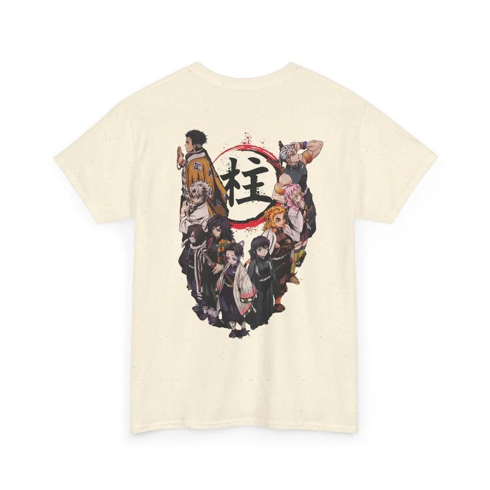 Demon Slayer Hashira Pure Cotton Tshirt for Men and Women Anime Style Fashion Casual Comfortable Short Sleeved Shirt Streetwear
