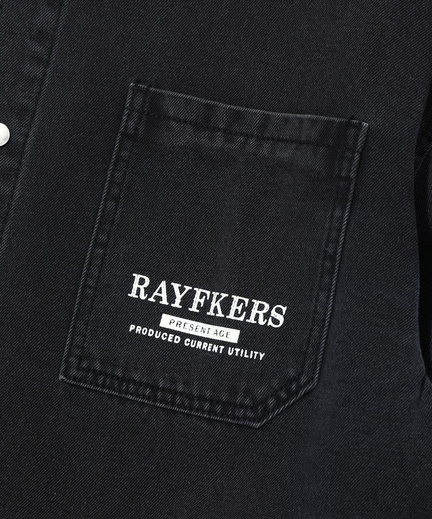RAYFIKERS Logo Denim Shirt Black (Mp1Yu103-076)