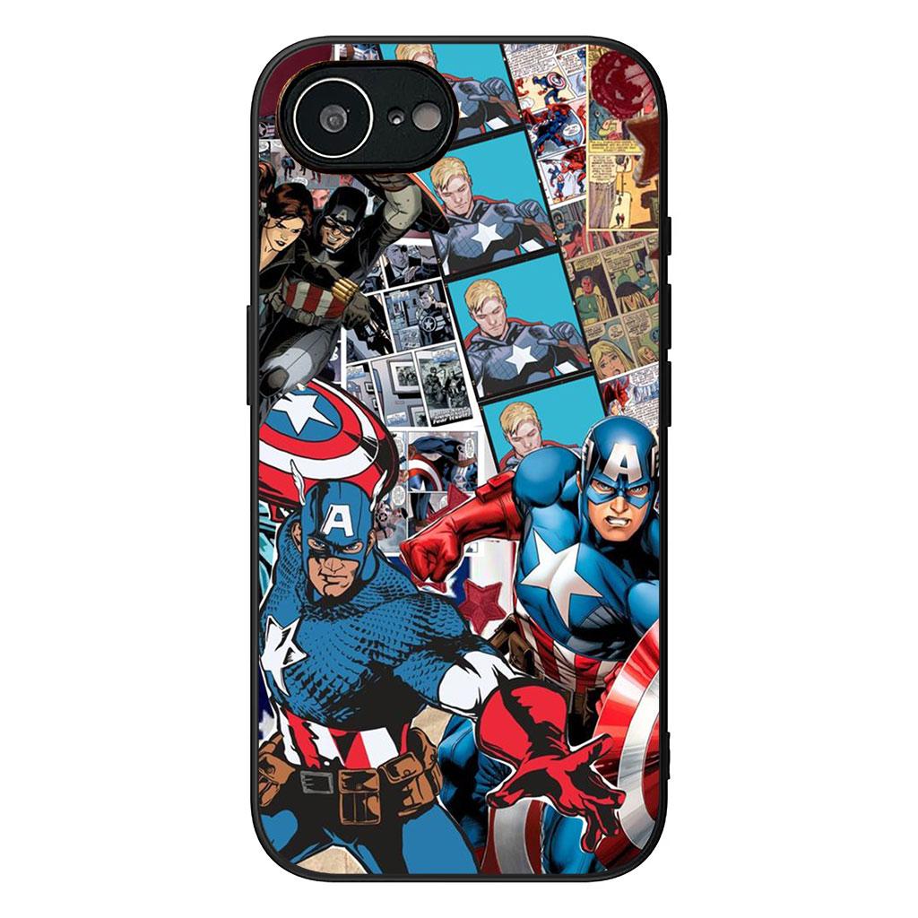 

Captain Marvel America Shield Casing Phone Cover for OPPO A18 A80 A40 A60 A38 A79 A15 A16 A17 A58 A78 A57 A53 A40M Case OPPO A15