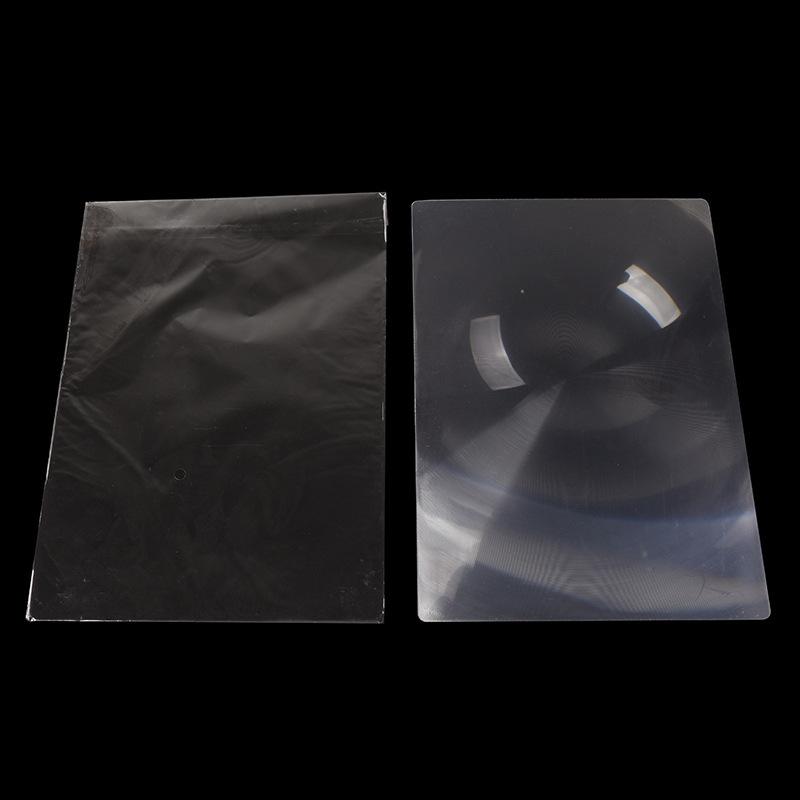 Lentilă Optică Fresnel Pătrată 260Mmx180Mm A4 Ultra-Subțire Pagina Întreagă Lectură Telefon Lupă Lentilă