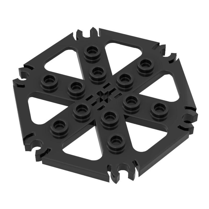 50g MOC 64566 Small Particle Building Blocks: 6x6 Hexagonal Plate Bricks & Accessories Standard