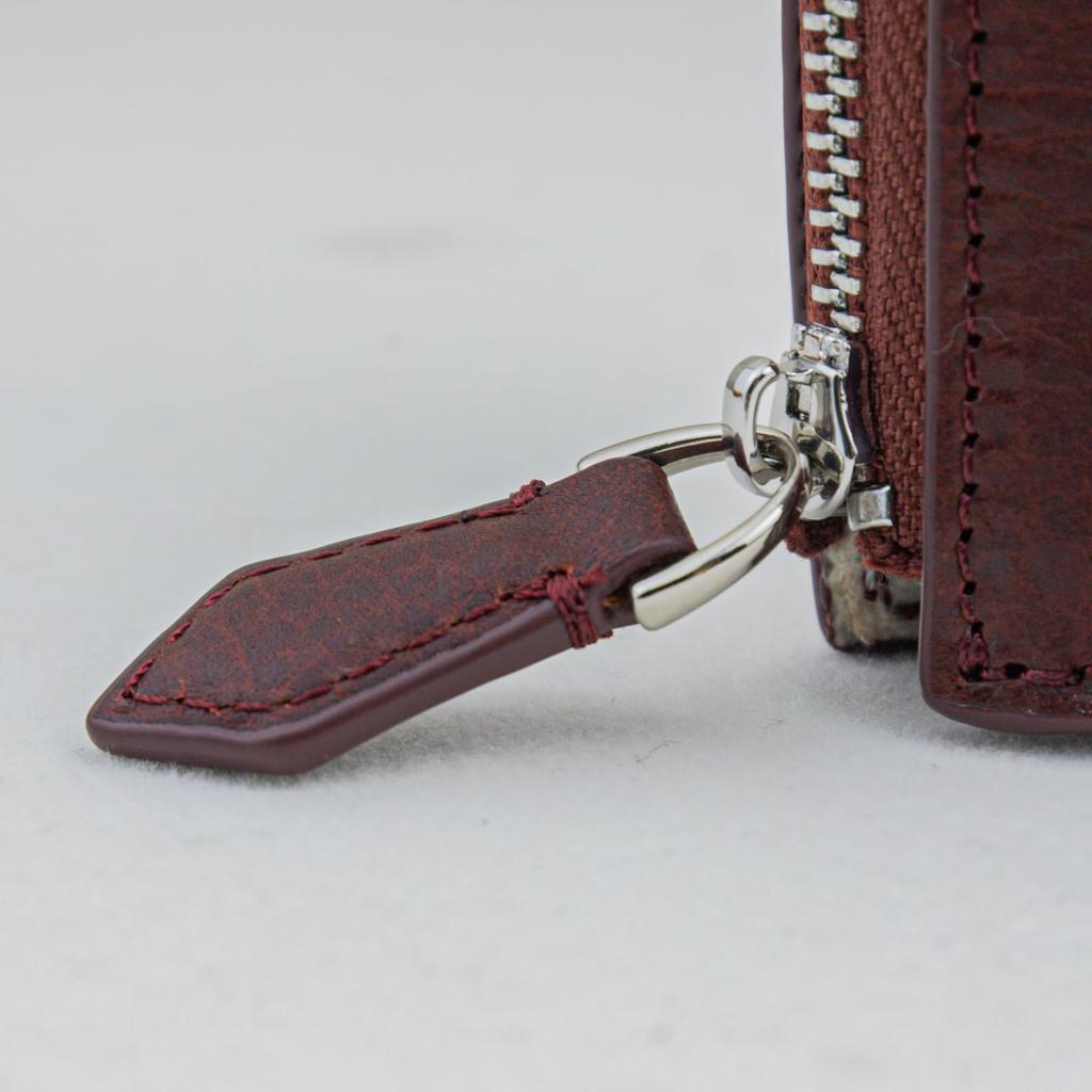 AlistaVolare Minerva Box Pencil Case, Velvet and Genuine Leather, Luxury Avvio Minerva (Bordeaux)