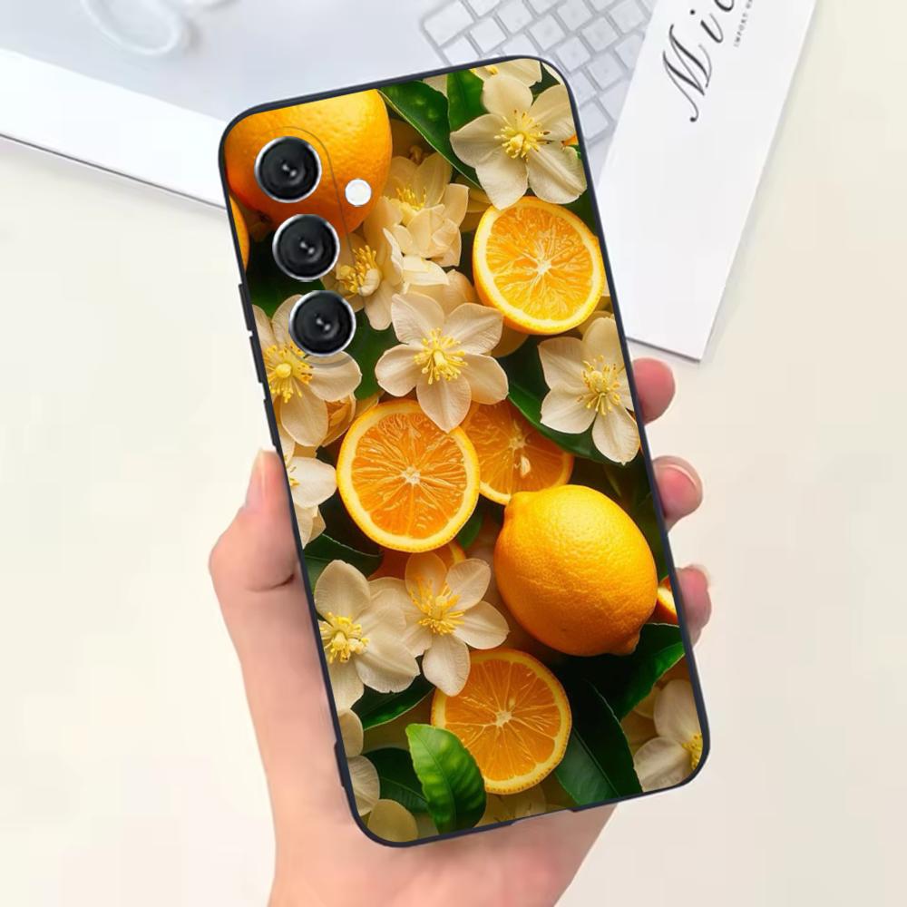 

Fruit lemon Painting Phone Case For Samsung Galaxy A13,A21s,A22,A31,A32,A52,A53,A71,A80,Soft Black Shell Samsung a21s