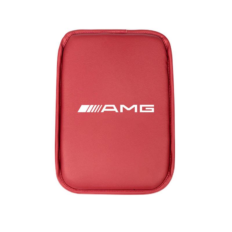 PU Leather Car Armrest Box Mat Arm Rest Cushion Tire Valve Cap For Mercedes Benz AMG W223 W213 W206 W464 W247 W167 W166 W222