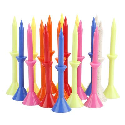 10 ks 83mm Golfový hřebík Míček Tee Vinný pohár s podpěrou Plastový Golf Snížení tření Boční rotace Tee Pro golfový trénink