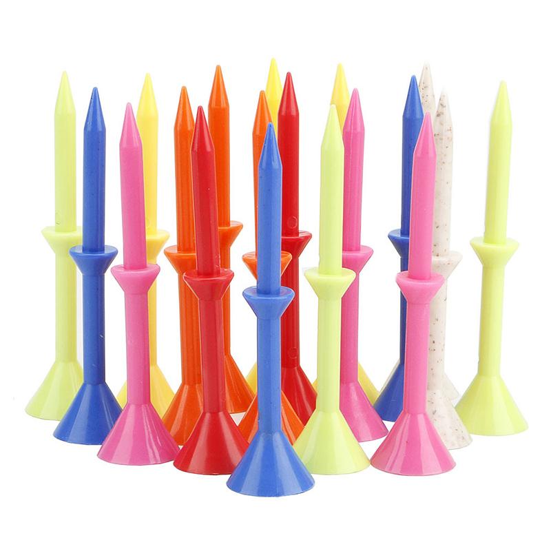 10 Stück 83 mm Golf Nagel Ball Tee Weinglas mit Stütze Kunststoff Golf Reduziert Reibung Seitenspin Tee für Golfübungen