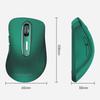 memzuoix Wireless Ergonomic for Long 1400DPI Optical USB Receiver 5 Compatible with Chrome Dark Green Mouse, 2.4GHz, Design, Fatigue-Free Use,