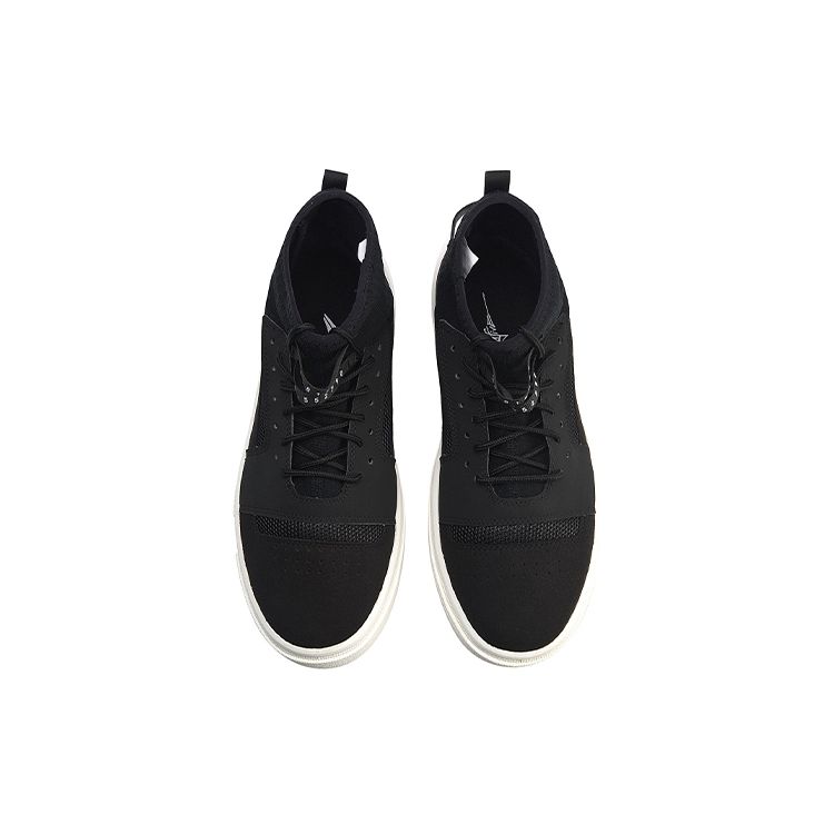 Li Ning Bad Five Shock Absorbing High Top Basketball Shoes Unisex Sneakers Black White AGBN019-1